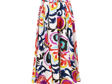 Sfizio Women s Long Mexico Print Skirt For Discount