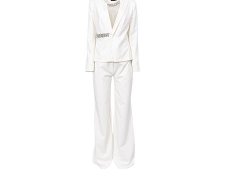 Mused Boutique Women s White Set of Bottom & Top Sale