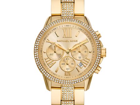 Michael Kors Brynn Ladies Gold-Tone Chronograph Watch Supply