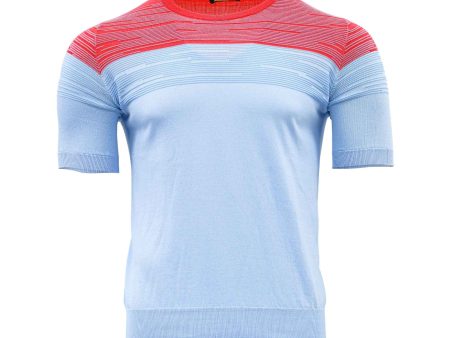 Zilli Men s Blue & Red T-shirt Online Sale