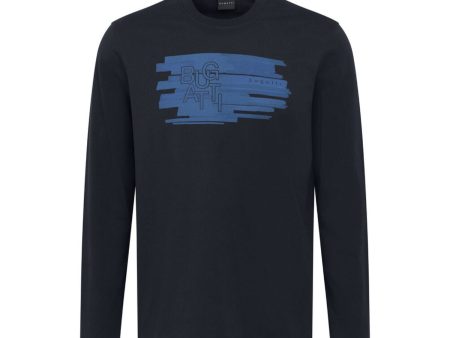 Bugatti Men s Printed Long Sleeve T-shirt Online now