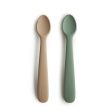 Mushie Kids Silicone Baby Spoon Dried Thyme Natural Hot on Sale