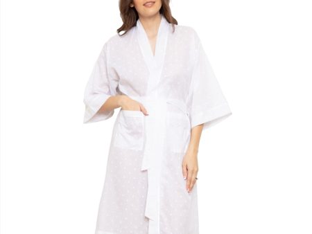 Cottonreal Women s FI Honey White Kimono Wrapover Discount