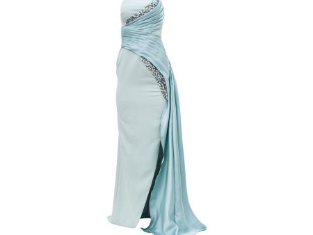 Gaby Charbachy Women s Baby Blue Long Dress Cheap