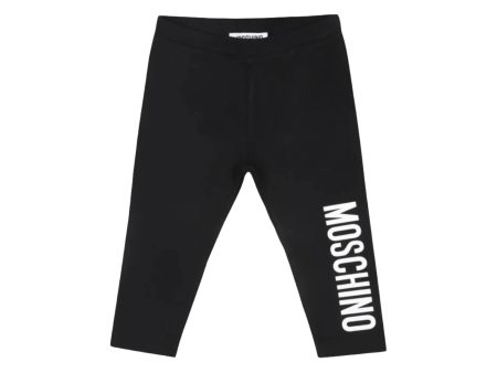 Moschino Kids Baby Girl s Black Leggings For Discount