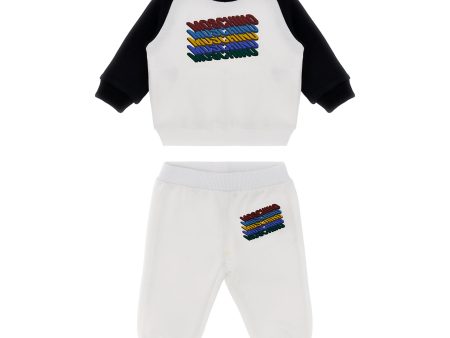 Moschino Kids Baby Boy s White & Black Jogging Suit For Discount