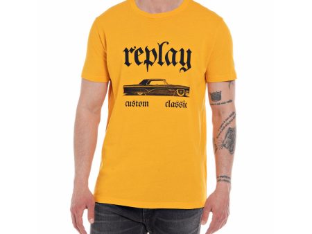 Replay Men s T-shirt with Car Print on Sale