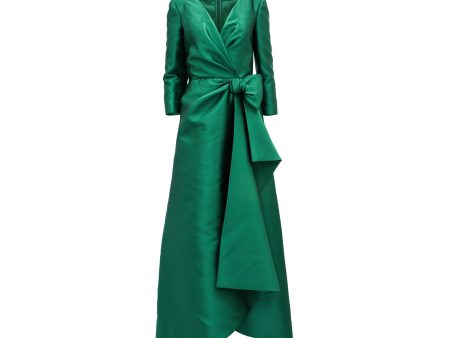 Alberta Ferretti Women s Green Long Dress Online now