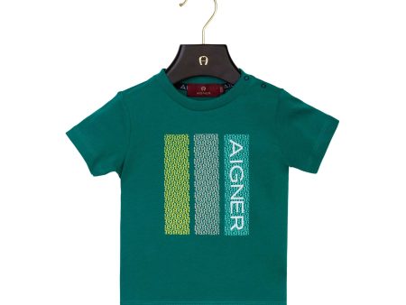 Aigner Kids Baby Boy s Green T-Shirt Online Sale