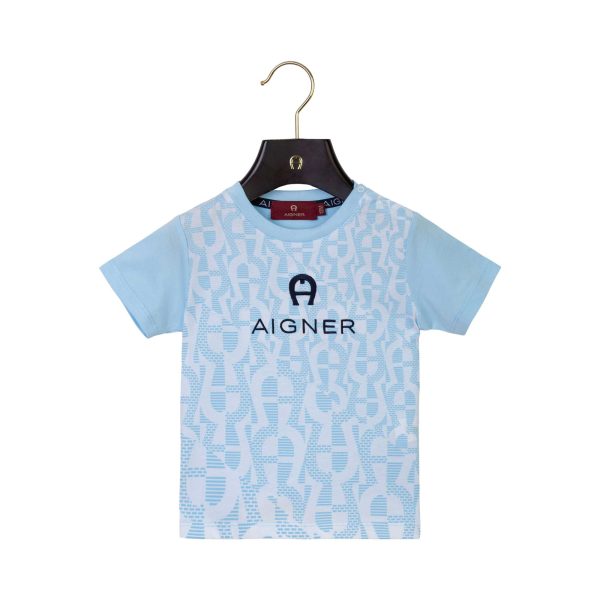 Aigner Kids Baby Boy s Blue T-Shirt For Discount