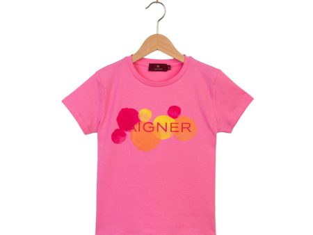 Aigner Kids Girl s Pink & Yellow Set of T-Shirt & Skirt on Sale