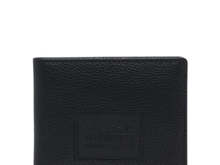 Replay Men s Wallet in Hammered Leather Cheap