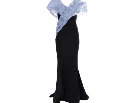 Gaby Charbachy Women s Black & Silver Long Dress Sale