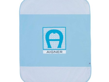 Aigner Kids New Born Boy s Blue Blanket, One Size For Cheap