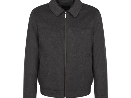 Bugatti Men s  Bomber Jacket Made of a Fine Wool Blend Online Sale