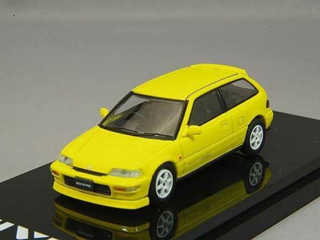 Hobby Japan 1 64 Scale Honda Civic SiR II EF9 Yellow Diecast Online now