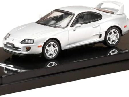 HJ64 1 64 TOYOTA SUPRA RZ (A80) Silver w Engine Display Model HJ641042AS New Supply