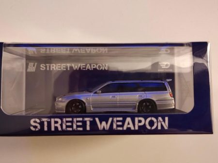 Street Weapon 1 64 Nissan Stagea (R34) GT-R Wagon in Silver Online Hot Sale