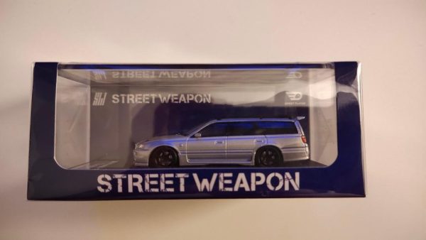 Street Weapon 1 64 Nissan Stagea (R34) GT-R Wagon in Silver Online Hot Sale