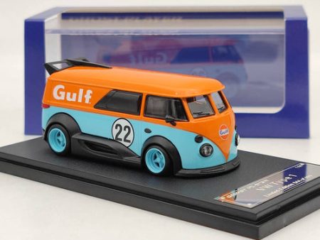 1 64 Ghost Player Volkswagen VW T1 Type1 Bus RWB Gulf #22 Edition Diecast Model Supply